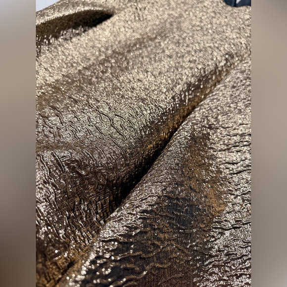 MAC DUGGAL 67297 ONE SHOULDER METALLIC ANTIQUE BRONZE BALL-GOWN sz 6 - Picture 12 of 12